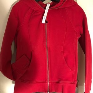 Lululemon Scuba cotton red jacket